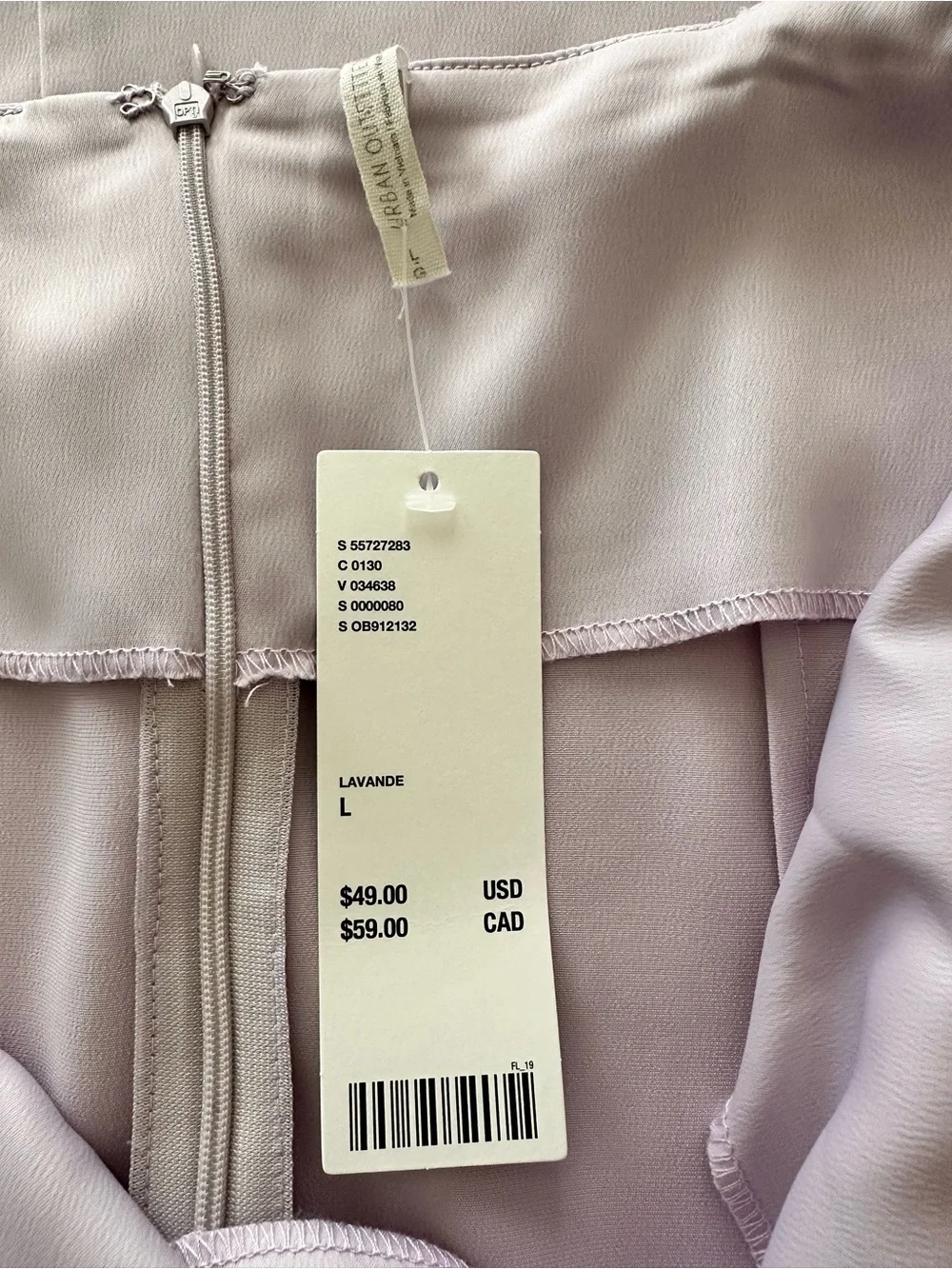 Urban Outfitters Lavender Satin Slip Dress with Cowl Detail - Picture 5 of 6